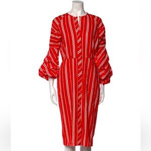 Johanna Ortiz Red Linen Dress!